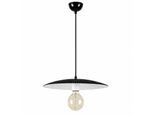 Metalowa lampa wisząca „Soleil” – 39 x 39 cm – czarna