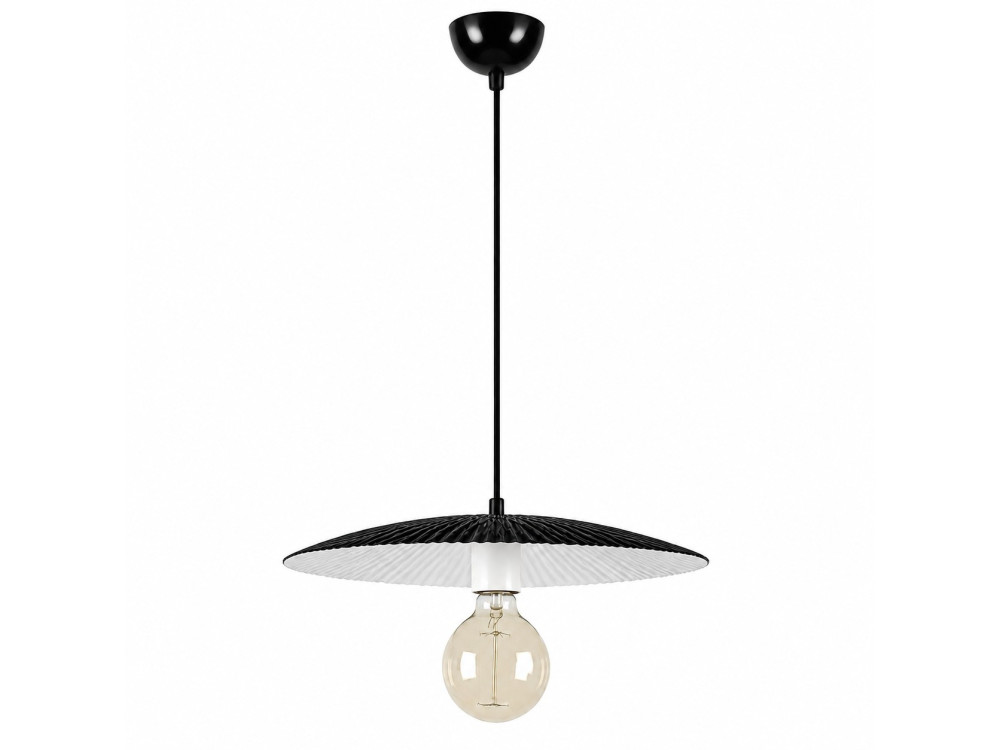 Metalowa lampa wisząca „Soleil” – 39 x 39 cm – czarna