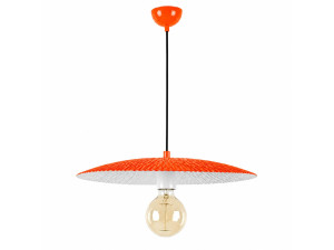 Metalowa lampa wisząca „Soleil” – 39 x 39 cm – pomarańczowa