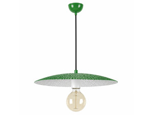 Metalowa lampa wisząca „Soleil” – 39 x 39 cm – jasnozielona