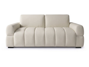Rozkładana sofa „Zoé” z systemem ekspresowego rozkładania – materac 18 cm – szerokość miejsca do spania 140 cm – 3-osobowa – beż