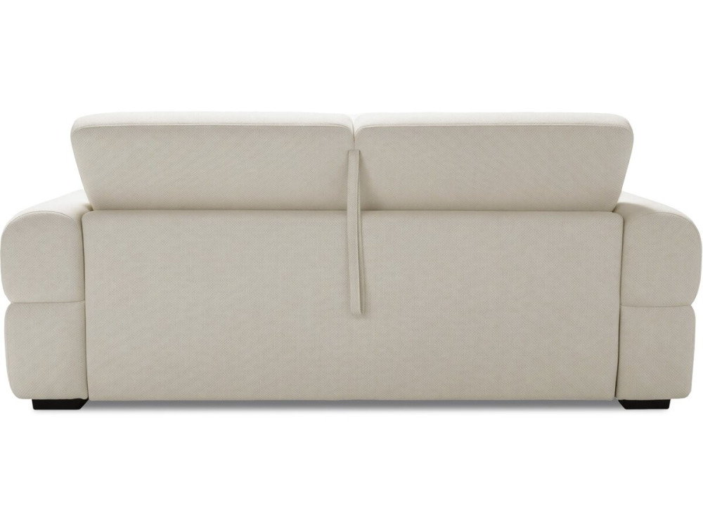 Rozkładana sofa „Zoé” z systemem ekspresowego rozkładania – materac 18 cm – szerokość miejsca do spania 140 cm – 3-osobowa – beż