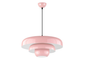 Metalowa lampa wisząca „Layer” – 43 x 43 cm – różowa
