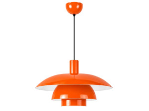 Metalowa lampa wisząca „Layer” – 45 x 45 cm – pomarańczowa