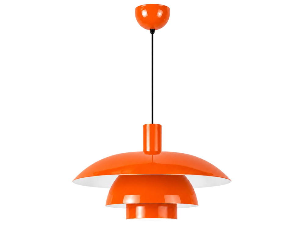 Metalowa lampa wisząca „Layer” – 45 x 45 cm – pomarańczowa
