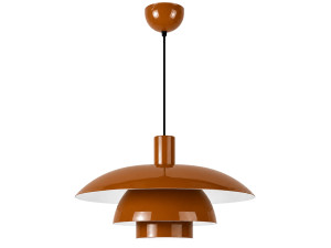 Metalowa lampa wisząca „Layer” – 45 x 45 cm – brązowa