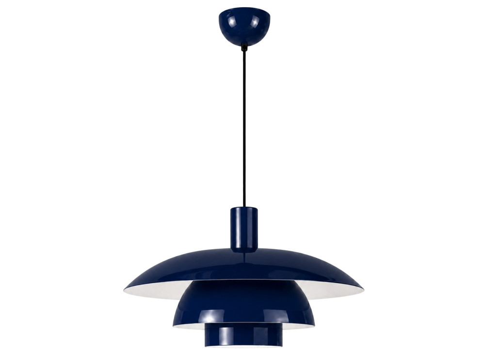 Metalowa lampa wisząca „Layer” – 45 x 45 cm – granatowa