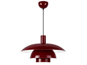 Metalowa lampa wisząca „Layer” – 45 x 45 cm – kolor bordowy
