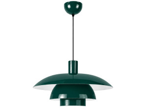 Metalowa lampa wisząca „Layer” – 45 x 45 cm – ciemnozielona