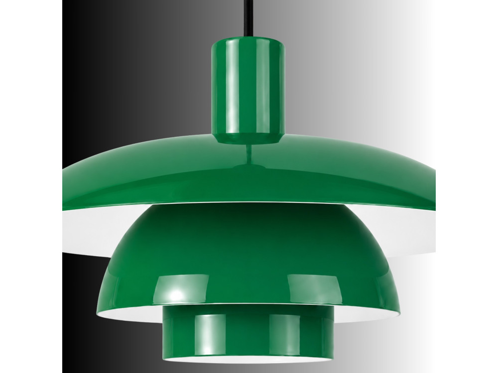 Metalowa lampa wisząca „Layer” – 45 x 45 m – jasnozielona