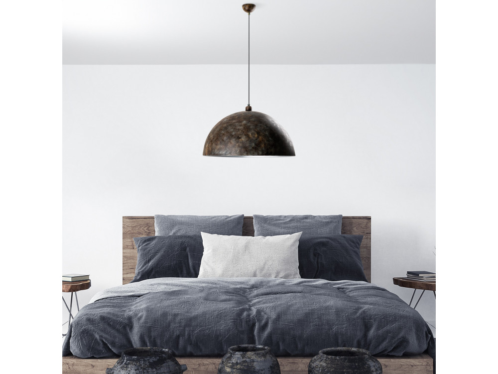 Metalowa lampa wisząca „Kure” – 60 x 60 cm – styl antyczny