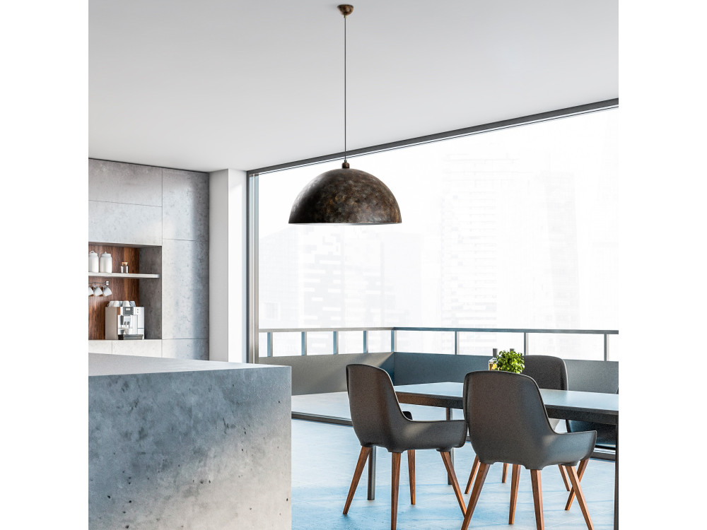 Metalowa lampa wisząca „Kure” – 60 x 60 cm – styl antyczny