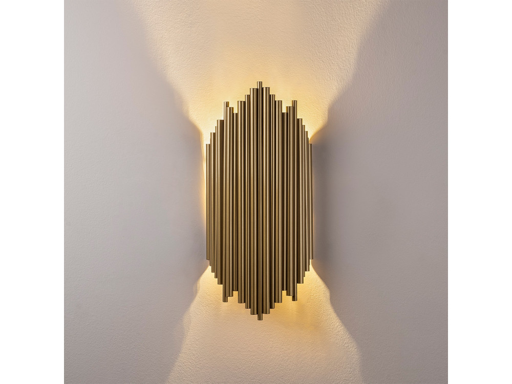 Metalowa kinkiet „Kara” – 18 x 8 cm – żółty