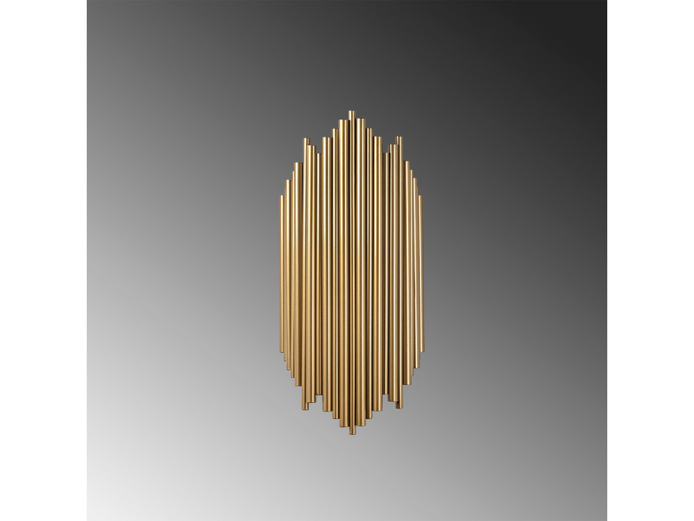 Metalowa kinkiet „Kara” – 18 x 8 cm – żółty