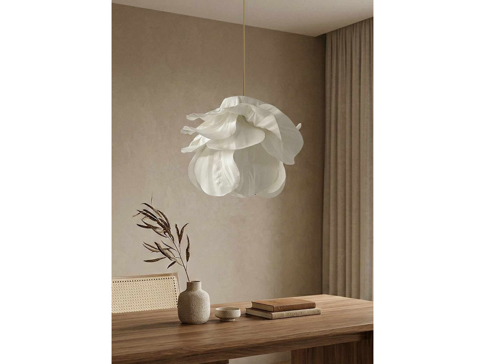 Plastikowa lampa wisząca „MOD0007” – 48 x 48 cm – biała