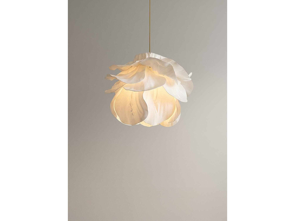 Plastikowa lampa wisząca „MOD0007” – 48 x 48 cm – biała