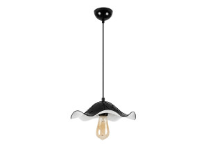 Metalowa lampa wisząca „Liana” – 29 x 29 cm – czarna