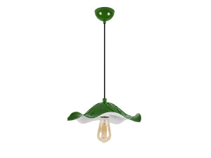 Metalowa lampa wisząca „Liana” – 29 x 29 cm – jasnozielona
