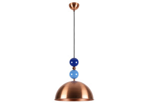 Metalowa lampa wisząca „Bubble” – 31 x 31 cm – miedź