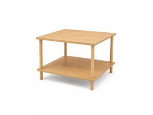 Drewniany stolik kawowy „Peka-0049” – 60 x 42,5 x 60 cm – dąb Saphir