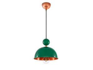 Metalowa lampa wisząca „Bubble” – 21 x 21 cm – jasnozielona