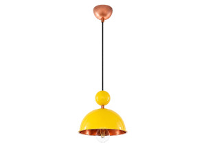 Metalowa lampa wisząca „Bubble” – 21 x 21 cm – żółta