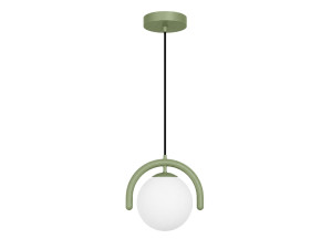 Metalowa lampa wisząca „GEDIK-20441” – 20 x 20 cm – kolor miętowy