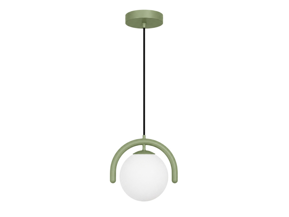 Metalowa lampa wisząca „GEDIK-20441” – 20 x 20 cm – kolor miętowy