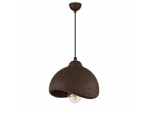 Metalowa lampa wisząca „Vegas” – 21 x 20 cm – brązowa