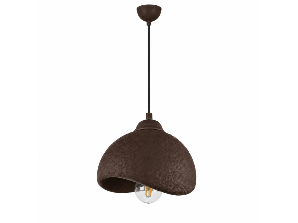 Metalowa lampa wisząca „Vegas” – 21 x 20 cm – brązowa