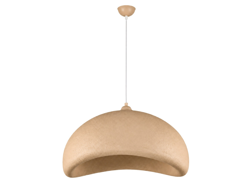 Metalowa lampa wisząca „Vegas” – 64 x 51 cm – beżowa