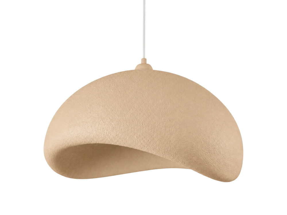 Metalowa lampa wisząca „Vegas” – 64 x 51 cm – beżowa