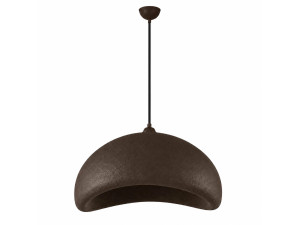 Metalowa lampa wisząca „Vegas” – 64 x 51 cm – brązowa