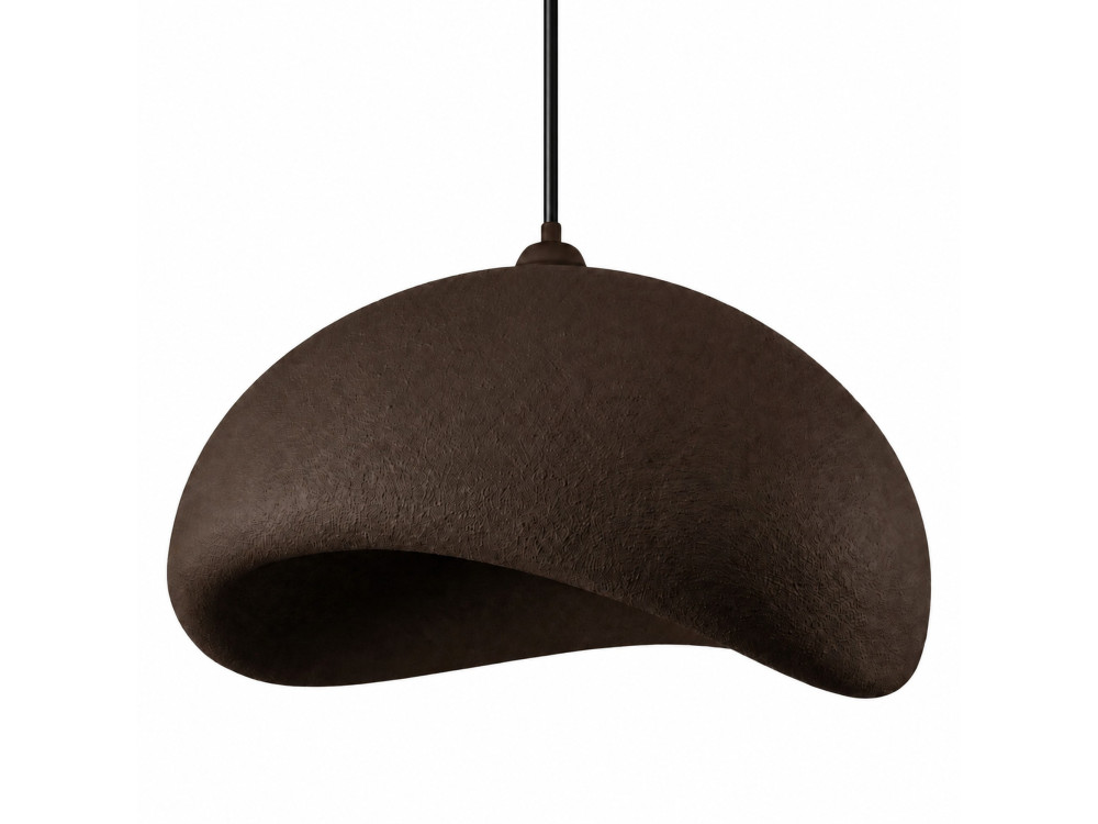Metalowa lampa wisząca „Vegas” – 64 x 51 cm – brązowa