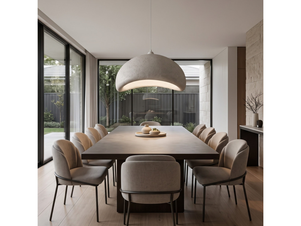 Metalowa lampa wisząca „Vegas” – 64 x 51 cm – biała