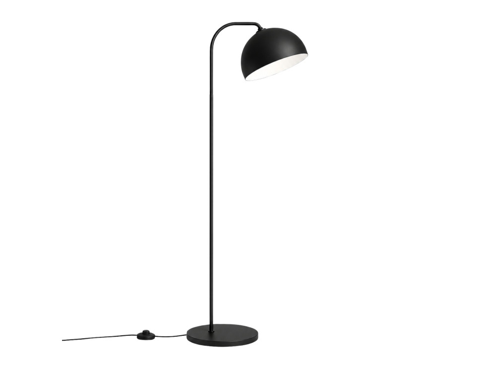 Metalowa lampa podłogowa „Yaka” – 51 x 51 cm – czarna