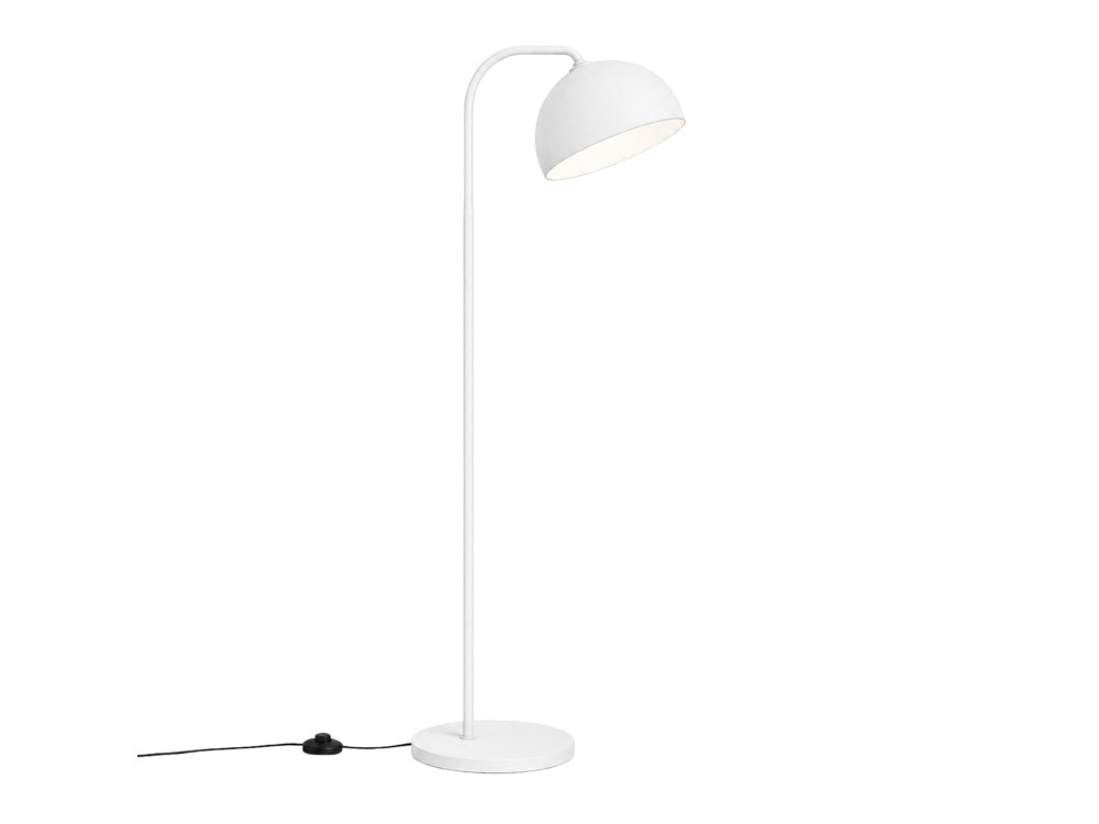 Metalowa lampa podłogowa „Yaka” – 51 x 51 cm – biała