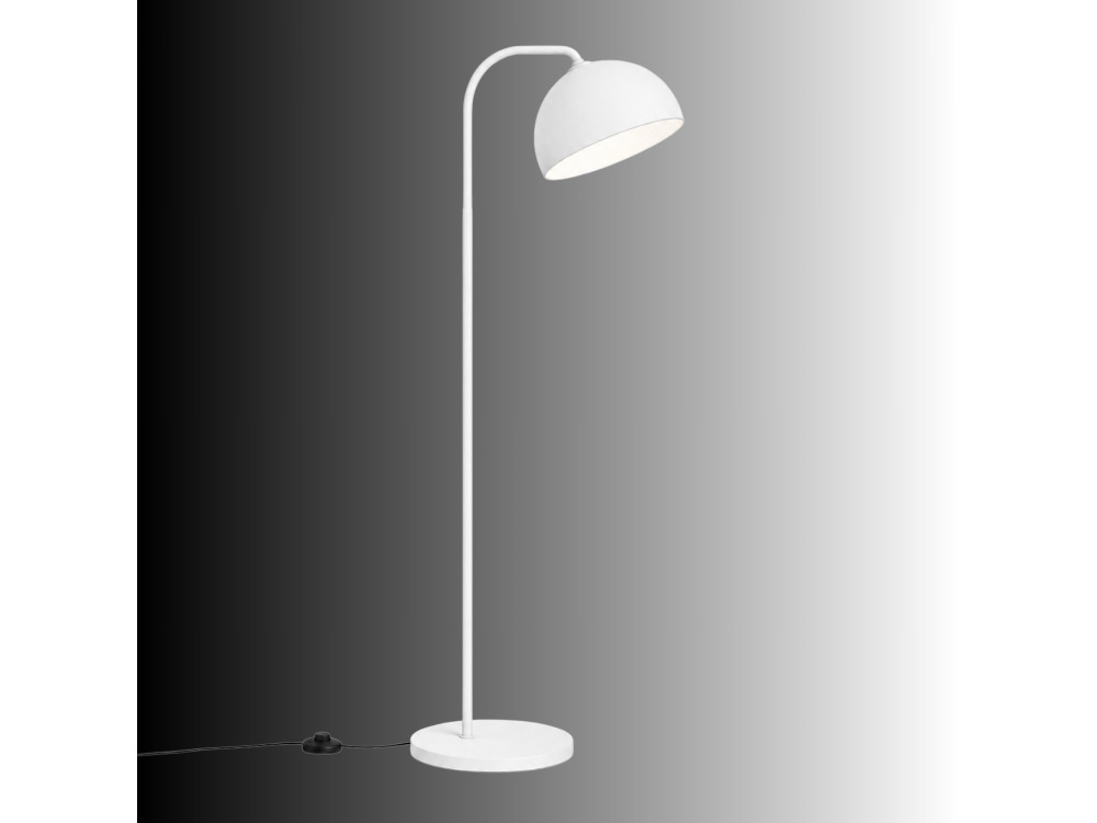 Metalowa lampa podłogowa „Yaka” – 51 x 51 cm – biała