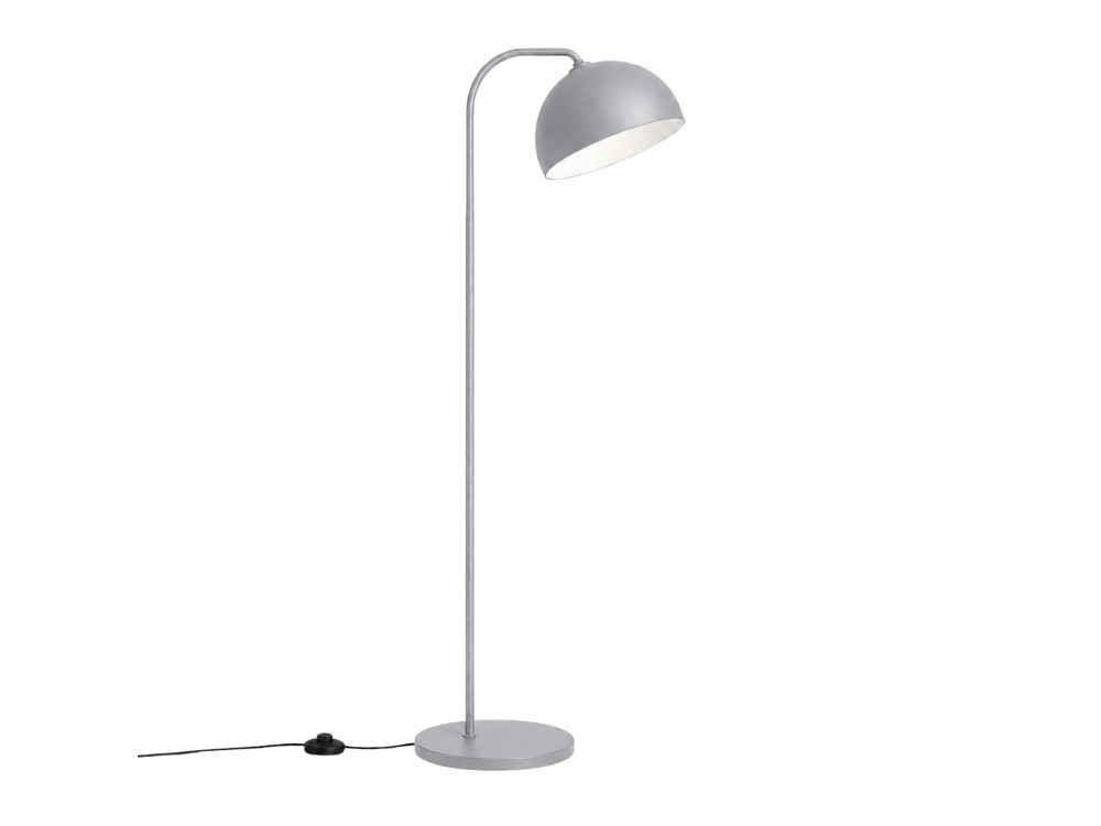 Metalowa lampa podłogowa „Yaka” – 51 x 51 cm – szara