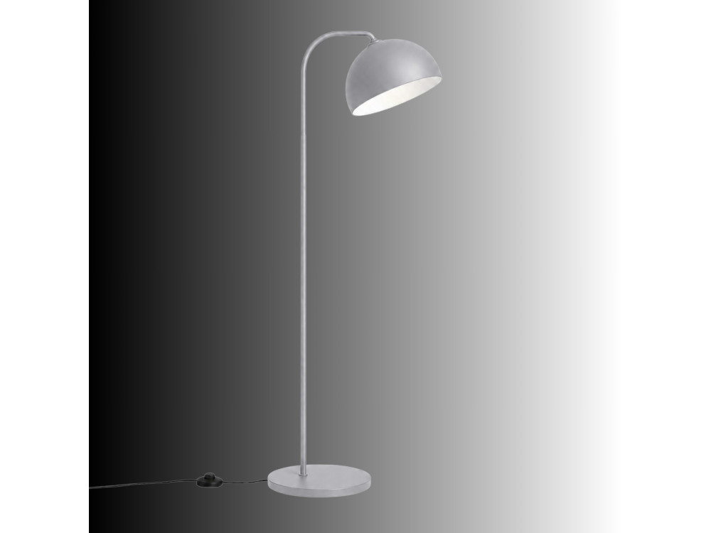Metalowa lampa podłogowa „Yaka” – 51 x 51 cm – szara