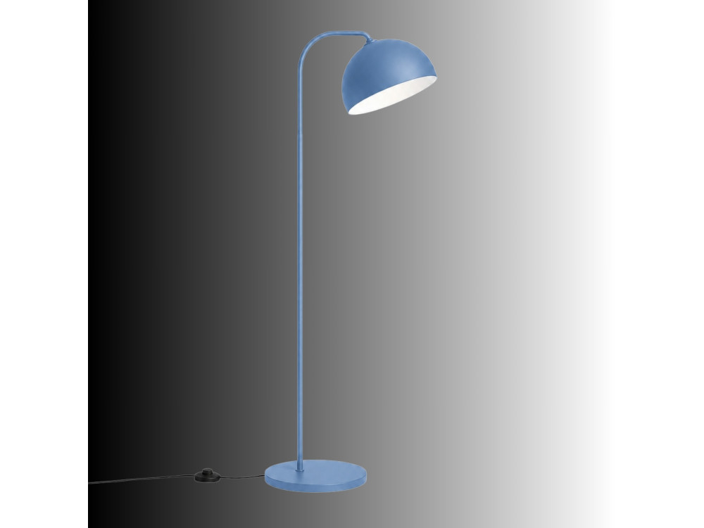 Metalowa lampa podłogowa „Yaka” – 51 x 51 cm – niebieska