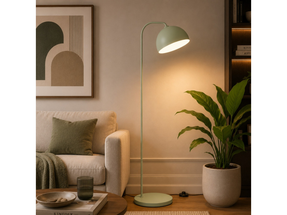 Metalowa lampa podłogowa „Yaka” – 51 x 51 cm – kolor miętowy