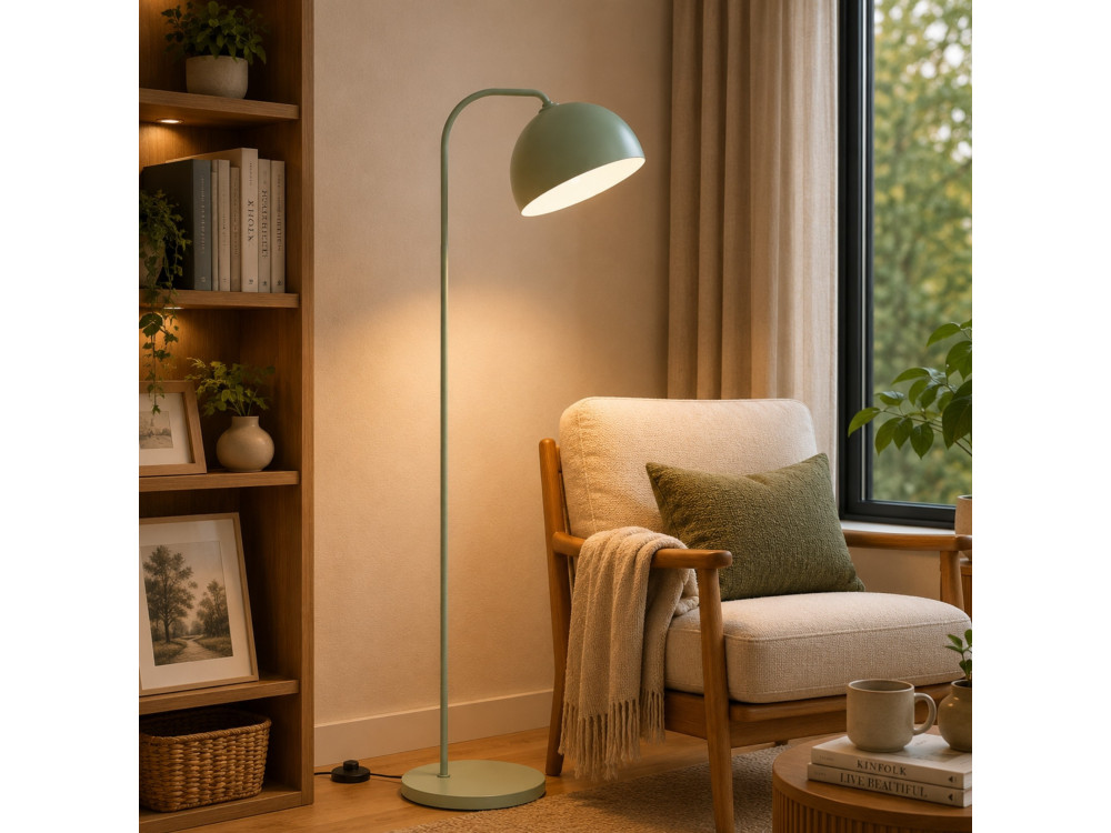 Metalowa lampa podłogowa „Yaka” – 51 x 51 cm – kolor miętowy