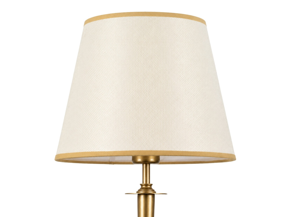 Metalowa lampa stołowa „Milano” – 31 x 31 cm – beżowa