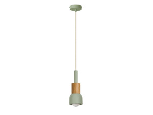 Metalowa lampa wisząca „Elwood” – 10 x 25 cm – zielona
