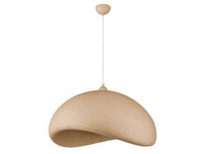 Metalowa lampa wisząca „Vegas” – 64 x 51 cm – beżowa