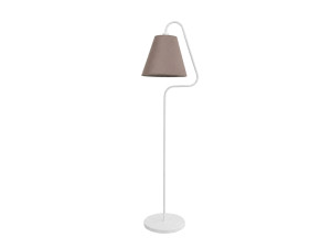 Metalowa lampa stojąca „Altur” – 45 x 35 x 162 cm – biała