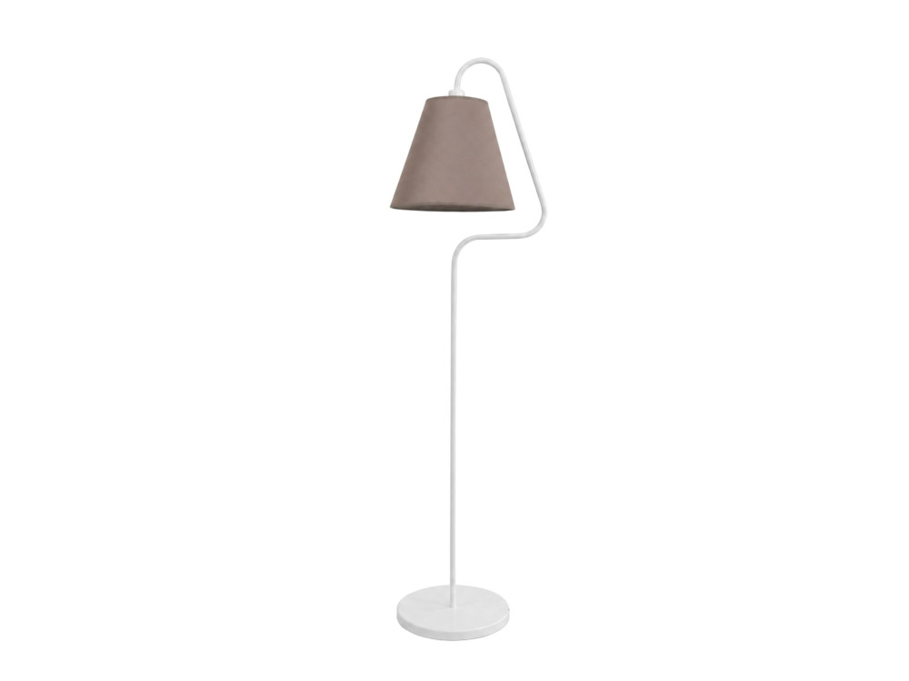 Metalowa lampa stojąca „Altur” – 45 x 35 x 162 cm – biała