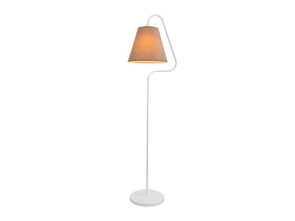 Metalowa lampa stojąca „Altur” – 45 x 35 x 162 cm – biała