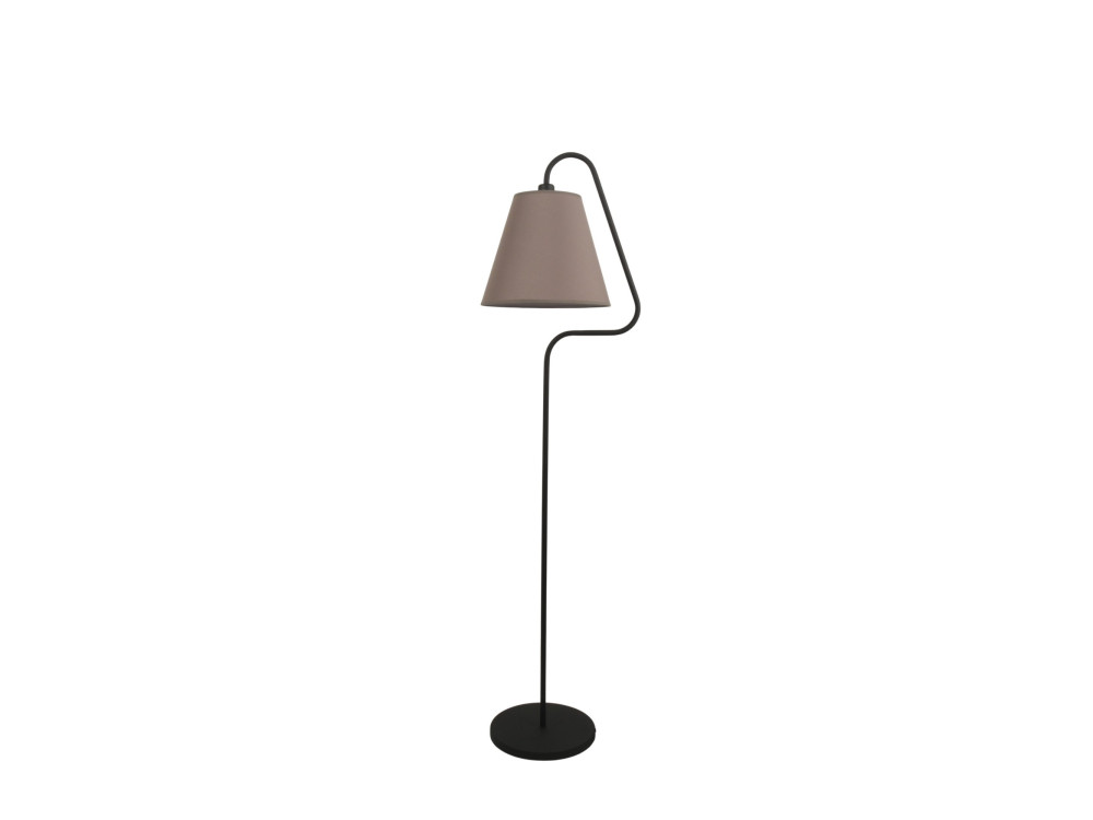 Metalowa lampa podłogowa „Altur” – 45 x 35 x 162 cm – czarna